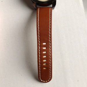 Weite Men Quartz Watch With Leather Band Sale Price Reviews Gearbest